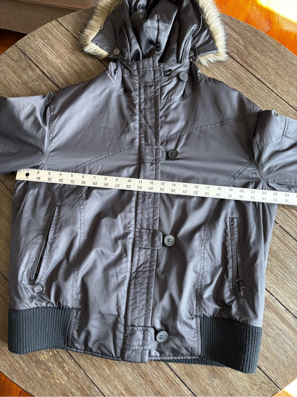 Columbia Women's Black Hooded Bomber Jacket - Picture 7 of 9